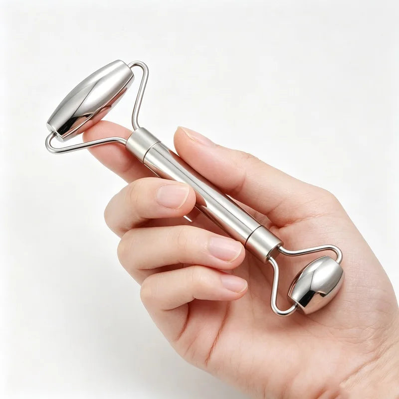 304 Stainless Steel Facial Roller Metal Gua Sha Facial Tools Set Face Body Treatment Lymphatic Drainage, Facial Tension, Durable